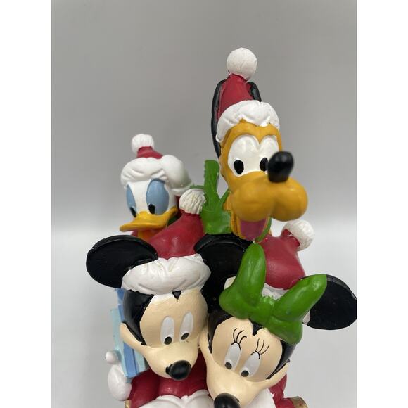 NEW Disney Mickey & Minnie Donald Pluto Christmas Sleigh Figure NEW - Picture 8 of 9
